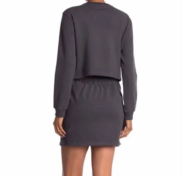 Thakoon XS Gray Open Back Sweater Dress Knee Length Casual - Picture 3 of 6